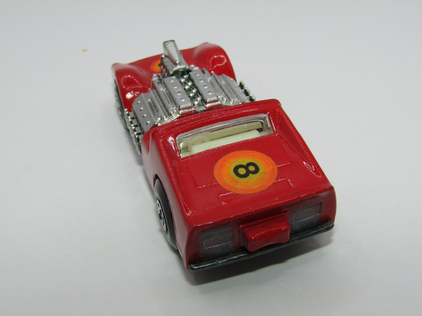 Matchbox Superfast 19B Road Dragster Dark Red  FACTORY ERROR to rear