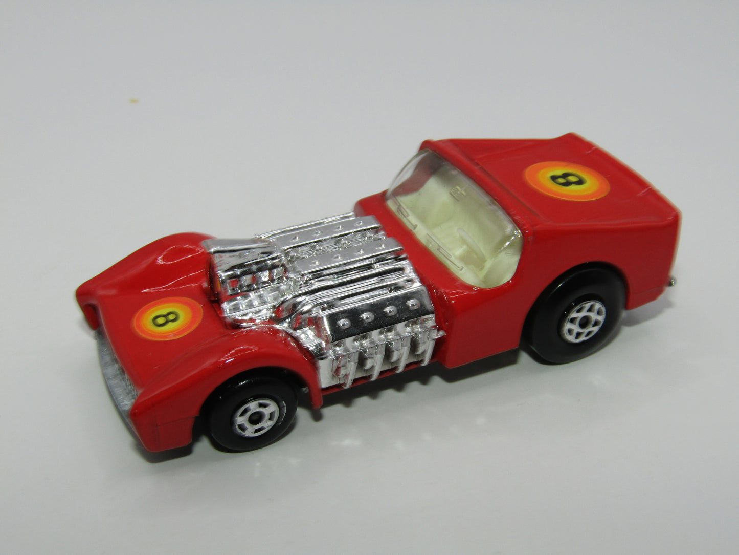 Matchbox Superfast 19B Road Dragster Light Red Vertical Labels