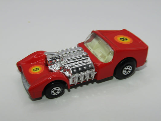 Matchbox Superfast 19B Road Dragster Light Red Vertical Labels