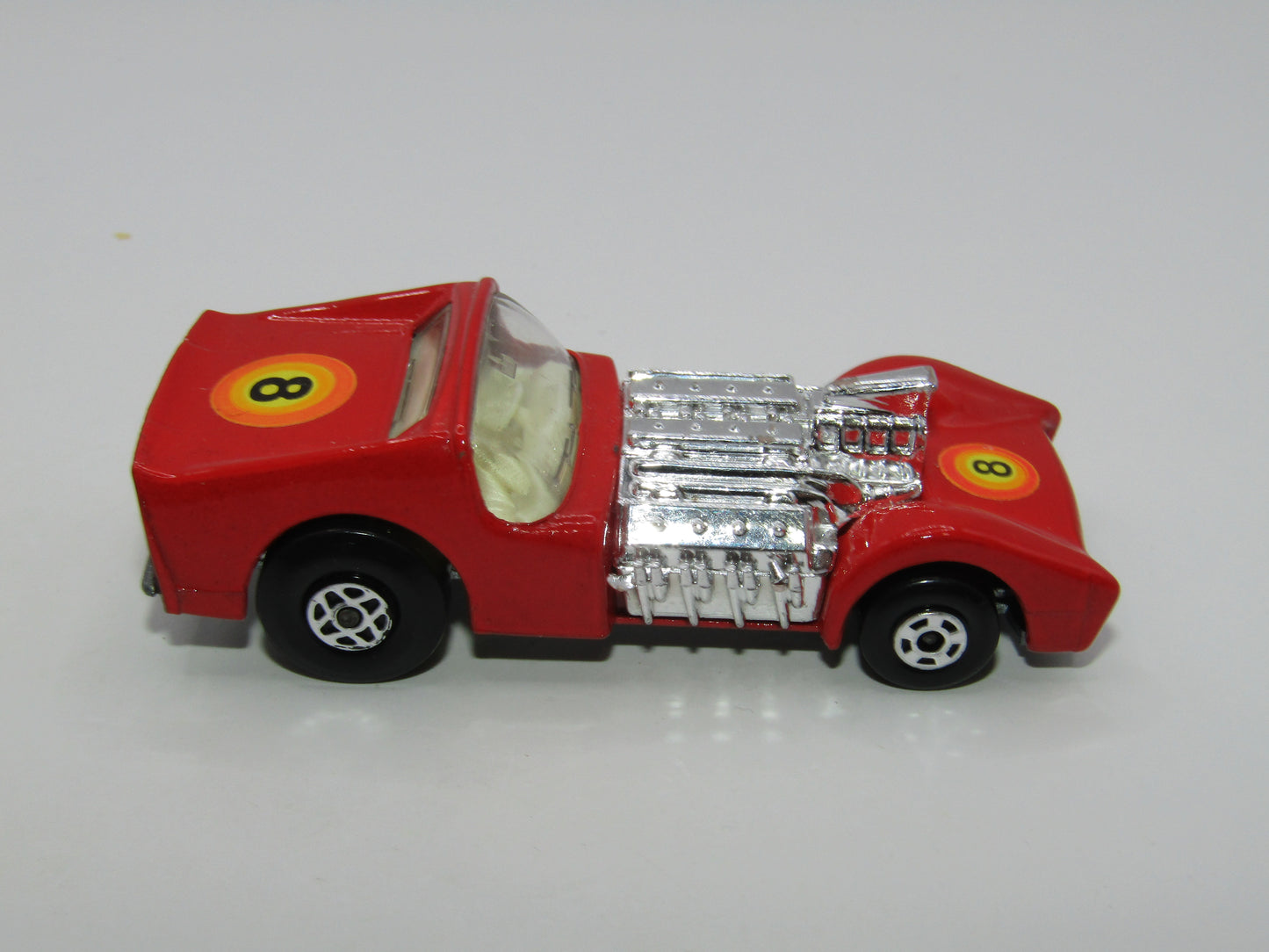 Matchbox Superfast 19B Road Dragster Light Red Vertical Labels