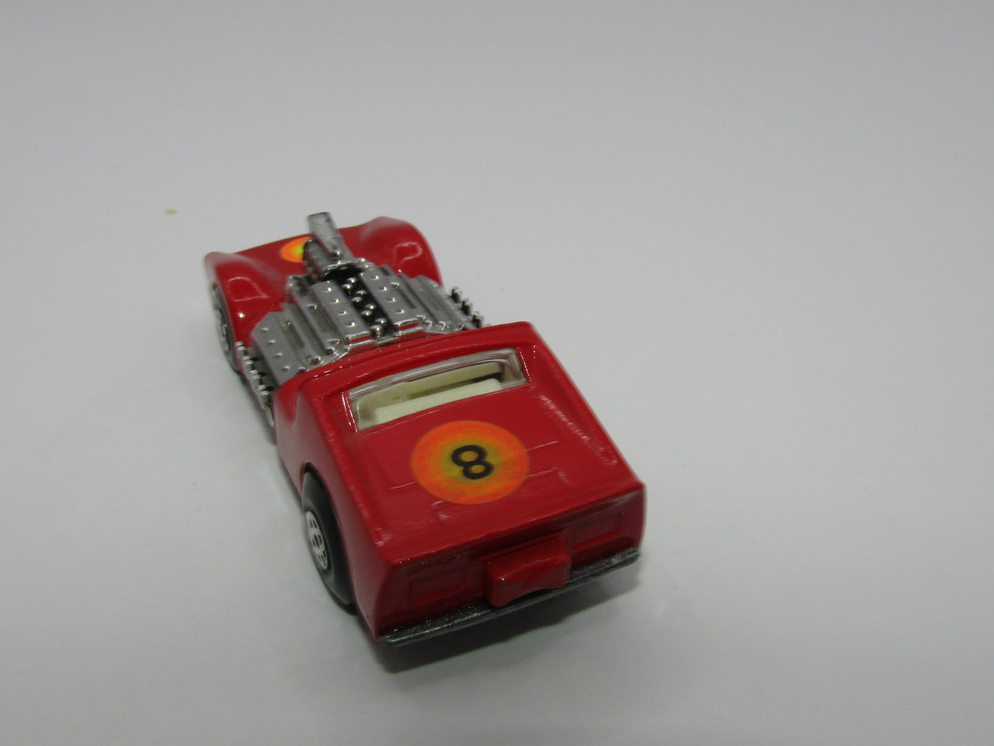 Matchbox Superfast 19B Road Dragster DARK Red Vertical Labels