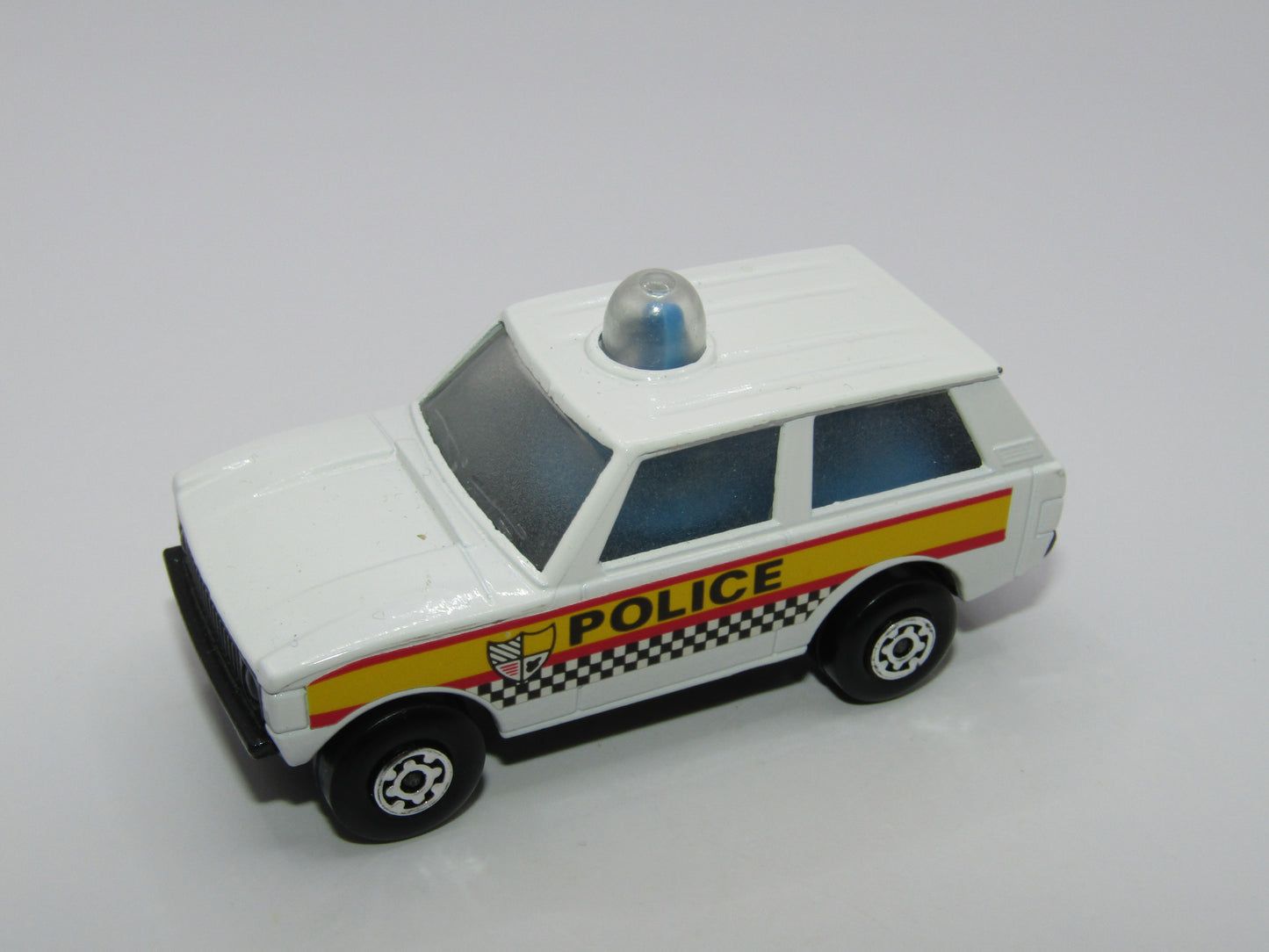 Matchbox Superfast 20B Police Patrol Checker Label Metallic Grey Base