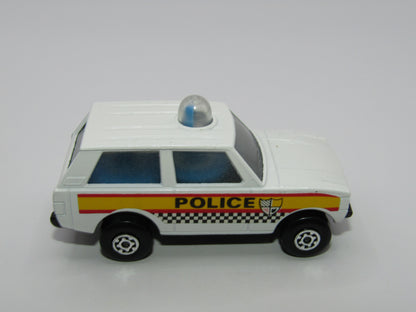 Matchbox Superfast 20B Police Patrol Checker Label Metallic Grey Base