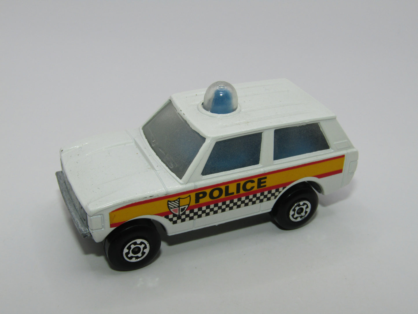 Matchbox Superfast 20B Police Patrol Checker Label UNPAINTED Base
