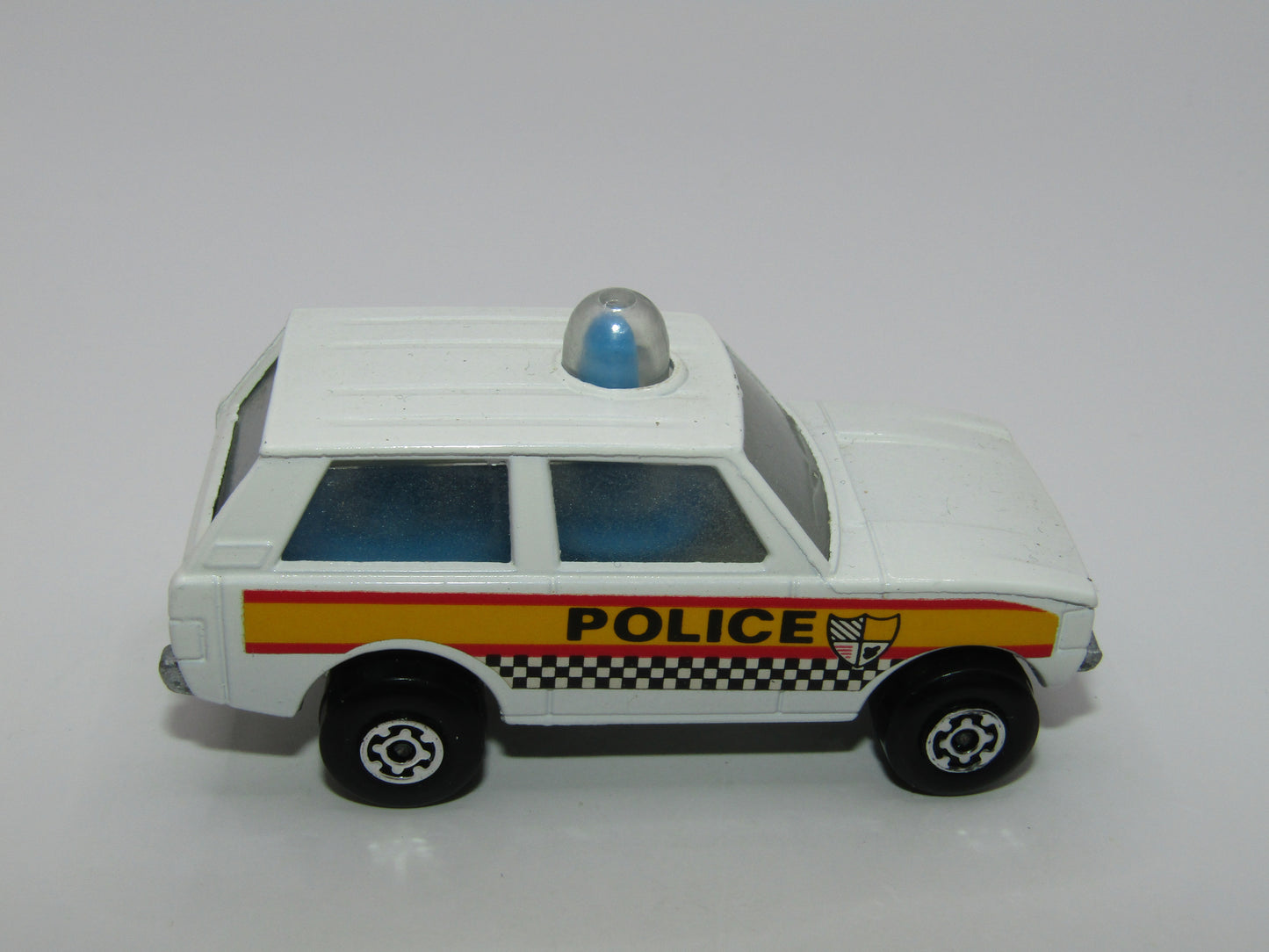 Matchbox Superfast 20B Police Patrol Checker Label UNPAINTED Base