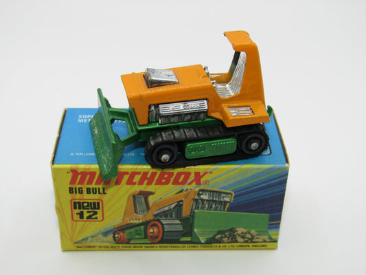 Matchbox Superfast No 12C Big Bull BLACK ROLLERS