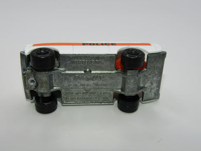 Matchbox Superfast 20B Police Patrol Thin Police BLACK Wheels Hubs