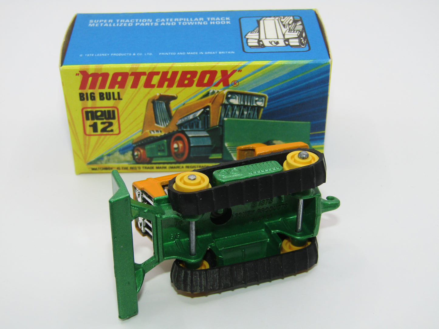 Matchbox Superfast No 12C Big Bull YELLOW ROLLERS