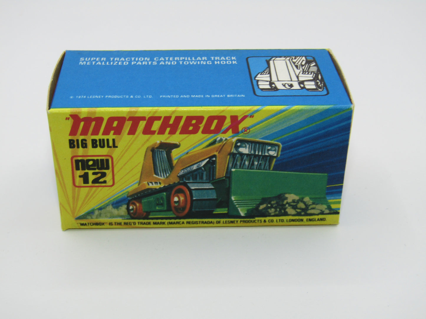 Matchbox Superfast No 12C Big Bull YELLOW ROLLERS