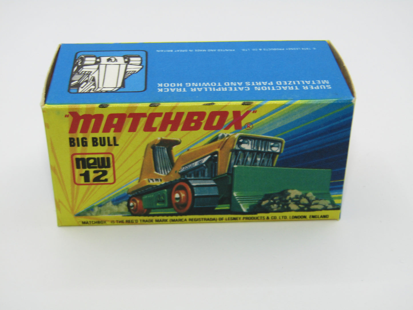 Matchbox Superfast No 12C Big Bull YELLOW ROLLERS