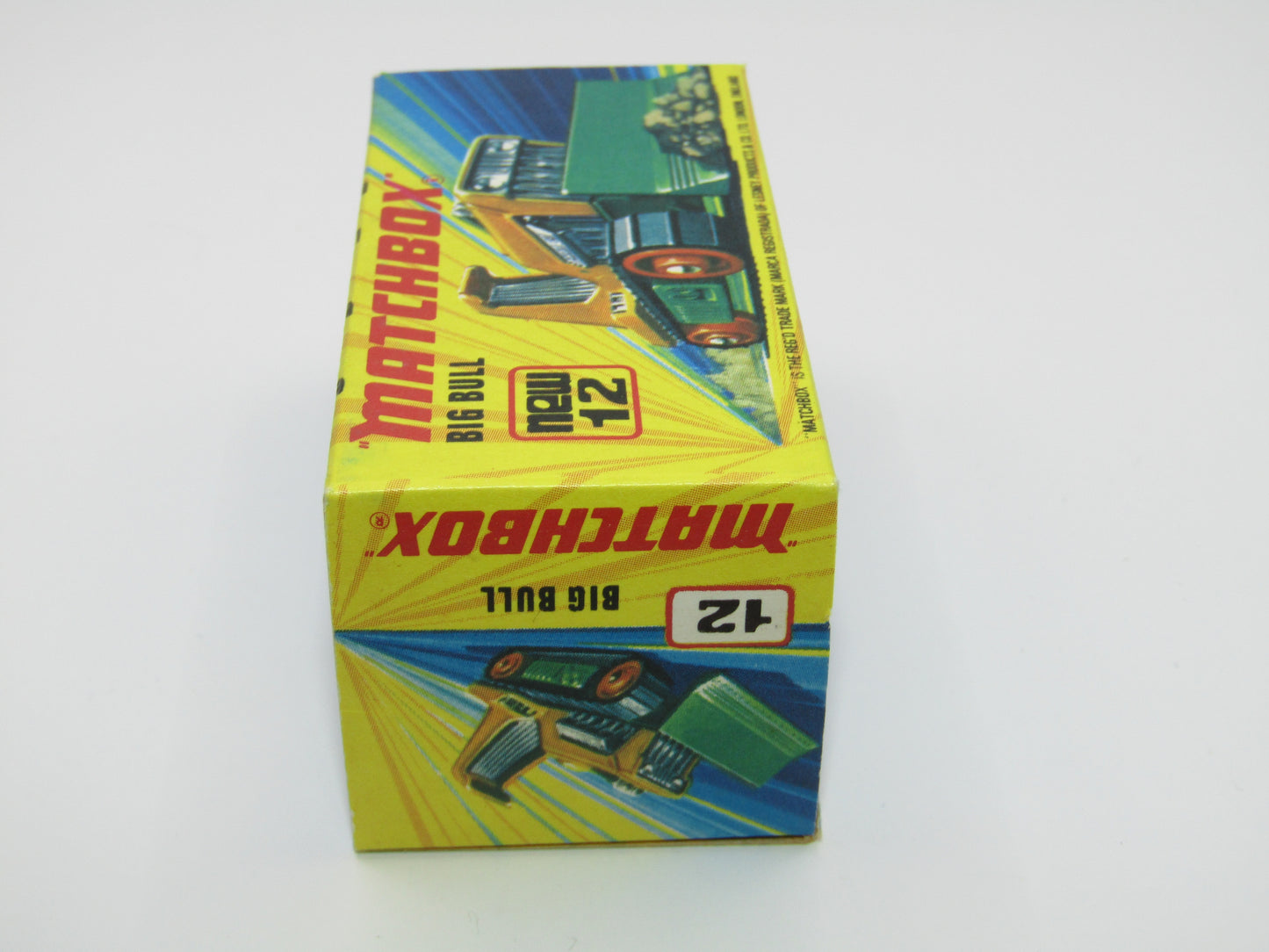Matchbox Superfast No 12C Big Bull YELLOW ROLLERS