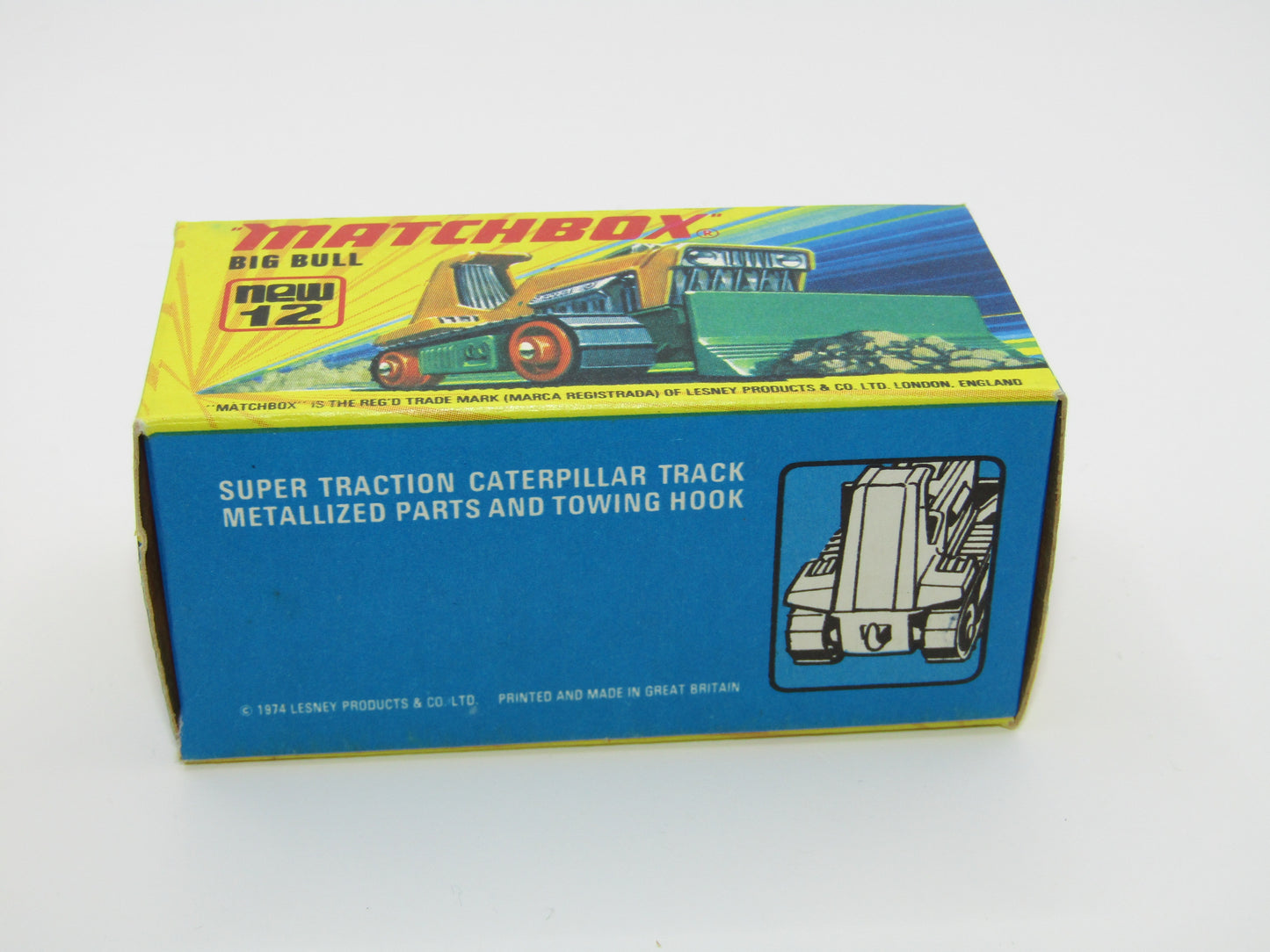 Matchbox Superfast No 12C Big Bull YELLOW ROLLERS