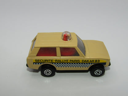 Matchbox Superfast 20B Police Patrol Beige, Paris Dakar Gloss Black Base