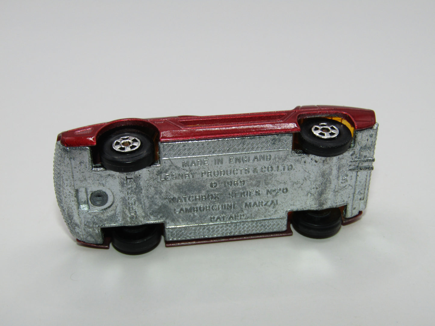Matchbox Superfast 20A Lamborghini Marzal Metallic Red NARROW Wheels