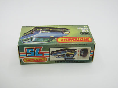 Matchbox Superfast No 12D Citroen CX Medium Metallic Blue DARK YELLOW Interior, Silver Base