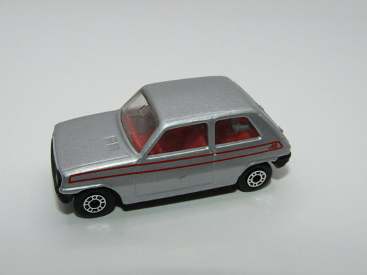 Matchbox Superfast 21C Renault 5TL Silver A5 Tampo Satin Black Base