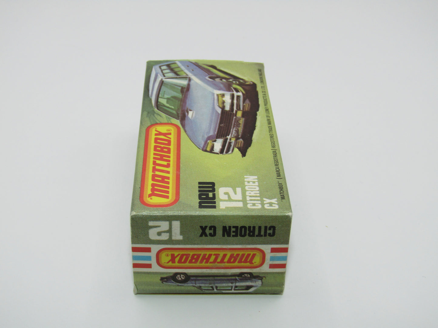 Matchbox Superfast No 12D Citroen CX DARK METALLIC BLUE, Silver Base