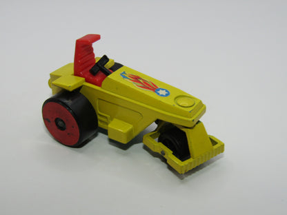 Matchbox Superfast 21B Rod Roller, flames label METALLIC RED Wheel Hubs