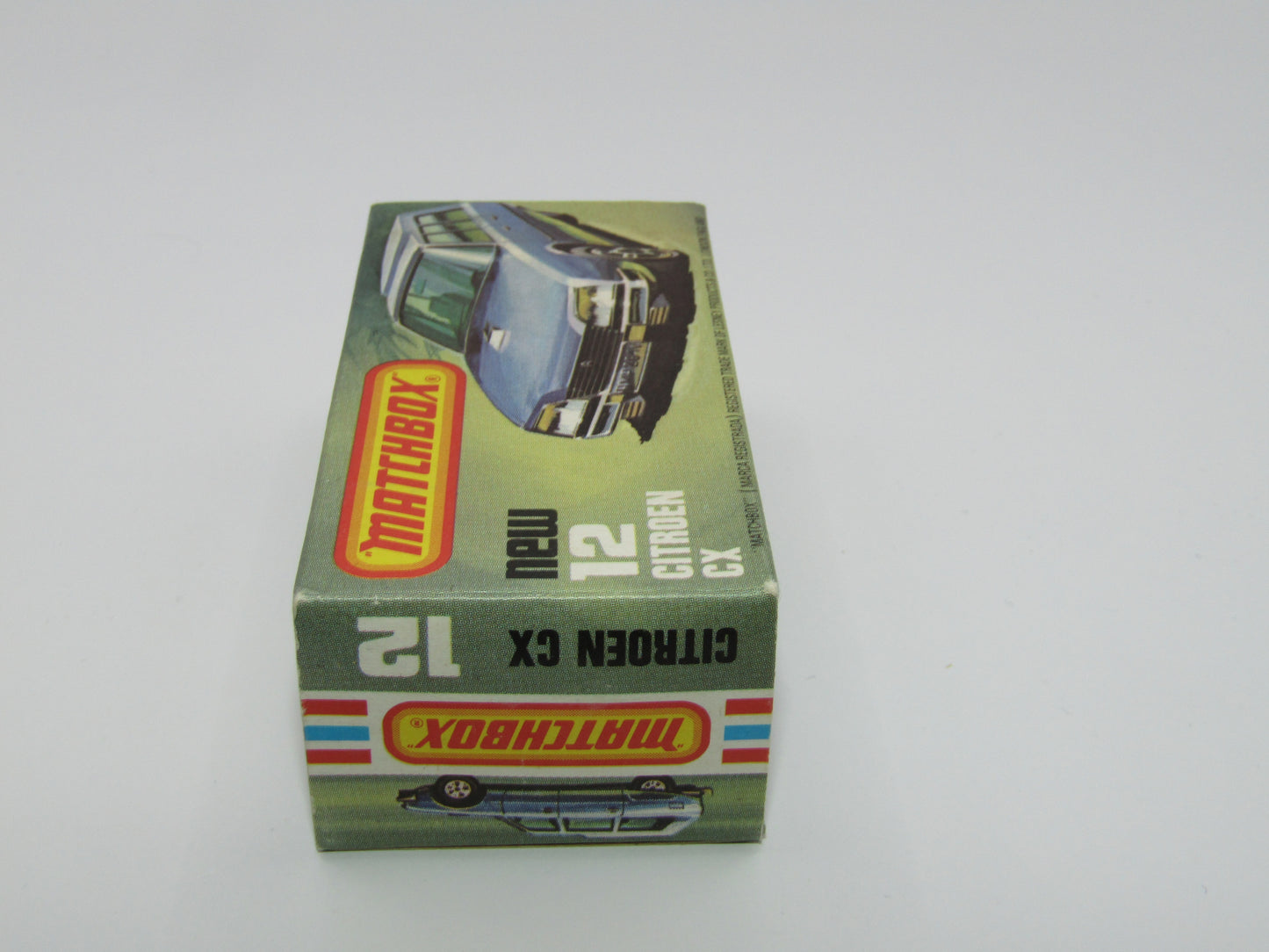 Matchbox Superfast No 12D Citroen CX Light Metallic Blue, TAN Interior, Silver Base