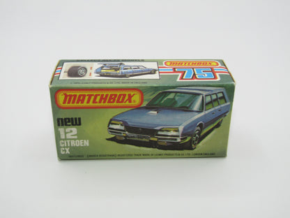 Matchbox Superfast No 12D Citroen CX Yellow, Red Interior, SILVER BASE