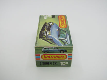 Matchbox Superfast No 12D Citroen CX Yellow, Red Interior, SILVER BASE