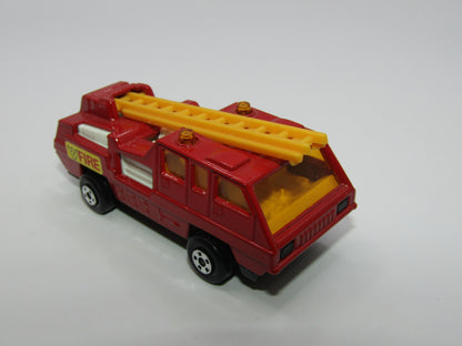 Matchbox Superfast 22C Blaze Buster Dk Red ORANGE Ladder Grey Black Base
