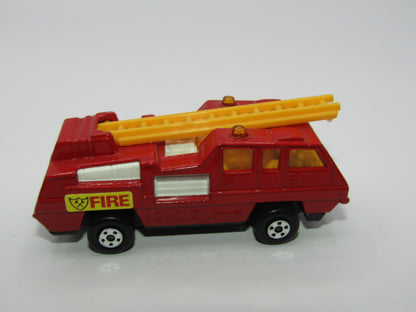 Matchbox Superfast 22C Blaze Buster Dk Red ORANGE Ladder Grey Black Base