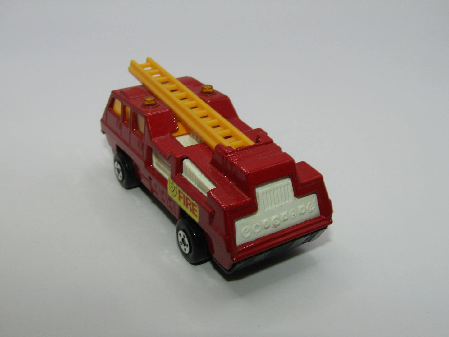 Matchbox Superfast 22C Blaze Buster Dk Red ORANGE Ladder Grey Black Base