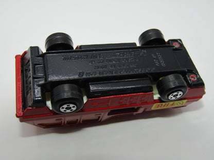 Matchbox Superfast 22C Blaze Buster Dk Red ORANGE Ladder Grey Black Base