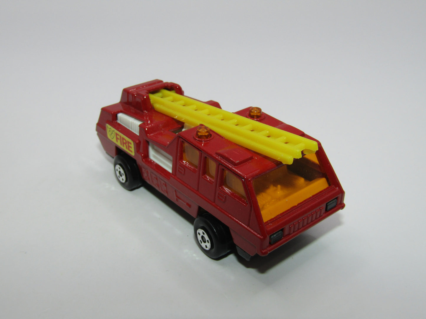 Matchbox Superfast 22C Blaze Buster DARK Red CHARCOAL GREY BASE