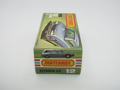 Matchbox Superfast No 12D Citroen CX Yellow, Red Interior, BLUE Windows, Gloss Black Base