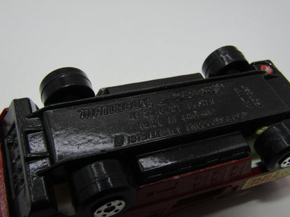 Matchbox Superfast 22C Blaze Buster DARK Red CHARCOAL GREY BASE