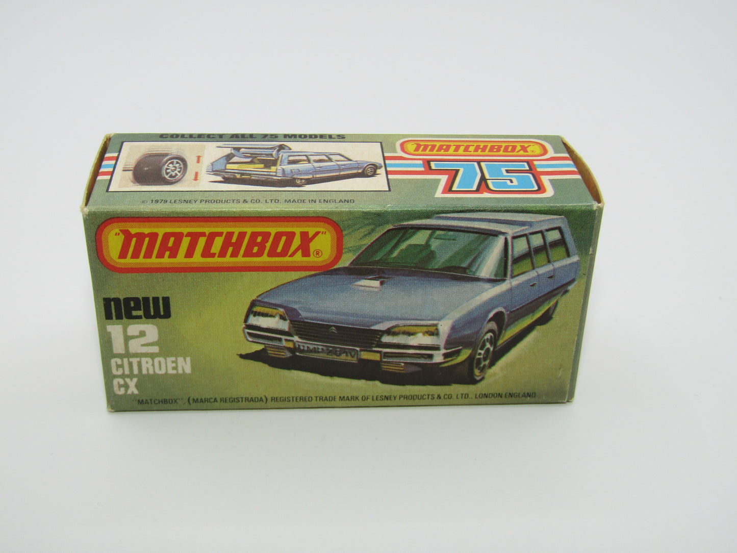 Matchbox Superfast No 12D Citroen CX Ambulance, Blue Windows BLACK Base