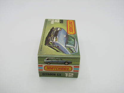 Matchbox Superfast No 12D Citroen CX Ambulance, Blue Windows BLACK Base