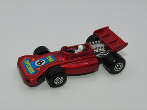 Matchbox Superfast 24B Team Matchbox Metallic Red 8 Label