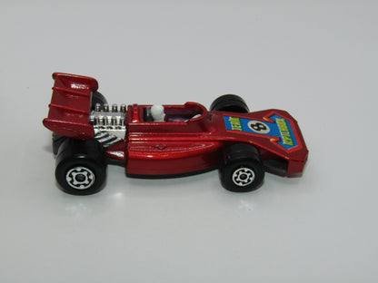 Matchbox Superfast 24B Team Matchbox Metallic Red 8 Label