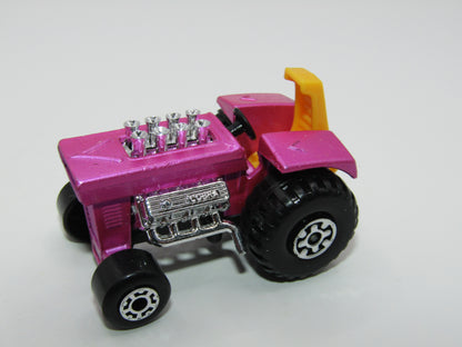 Matchbox Superfast 25B Mod Tractor Pink 5 CROWN front Wheels
