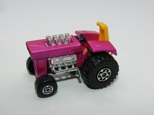 Matchbox Superfast 25B Mod Tractor Pink Maltese Cross Wheels