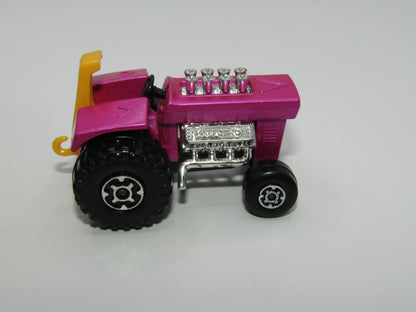 Matchbox Superfast 25B Mod Tractor Pink Maltese Cross Wheels