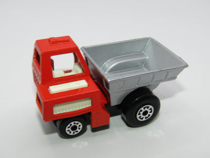 Matchbox Superfast 26C Site Dumper Dk Orange Red & Silver Gloss Black Base