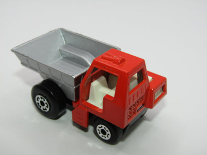 Matchbox Superfast 26C Site Dumper Dk Orange Red & Silver Gloss Black Base