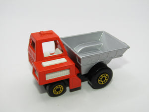 Matchbox Superfast 26C Site Dumper Light Orange Red & Silver YELLOW Hubs