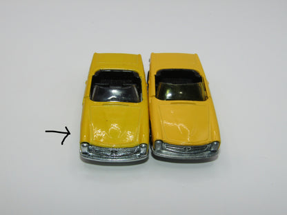Matchbox Superfast 27A Mercedes 230SL LIGHT YELLOW AMBER Windows