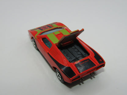 Matchbox Superfast 27B Lamborghini Countach RED - DARK GREY Interior