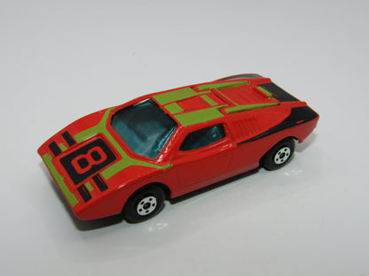 Matchbox Superfast 27B Lamborghini Countach RED - DARK GREY Interior