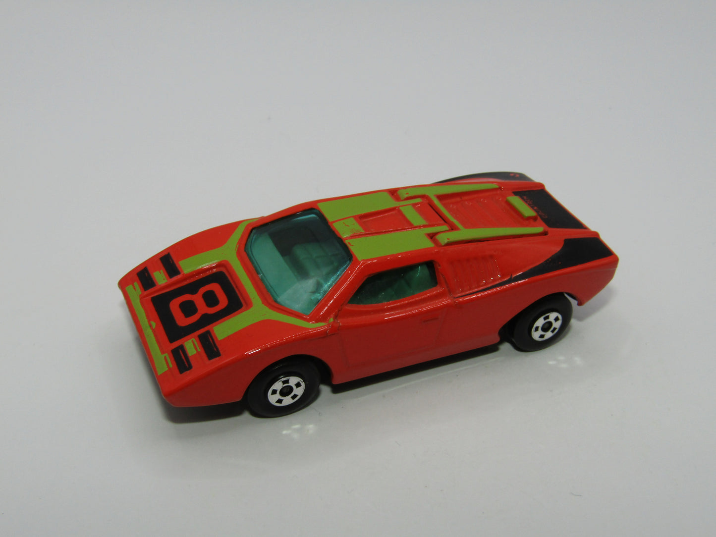 Matchbox Superfast 27B Lamborghini Countach Orange-Red BEIGE/TAN Interior