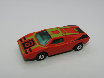 Matchbox Superfast 27B Lamborghini Countach Orange-Red BEIGE/TAN Interior