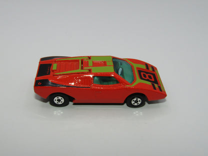 Matchbox Superfast 27B Lamborghini Countach Orange-Red BEIGE/TAN Interior