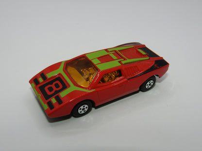 Matchbox Superfast 27B Lamborghini Countach Orange-Red Chrome Interior