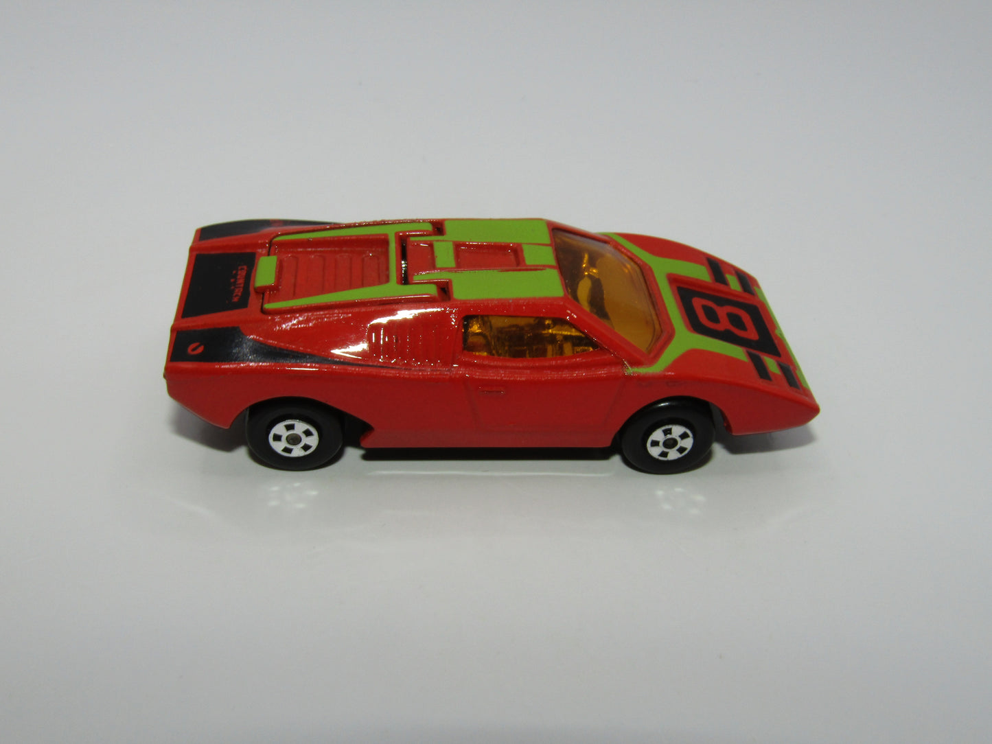 Matchbox Superfast 27B Lamborghini Countach Orange-Red Chrome Interior